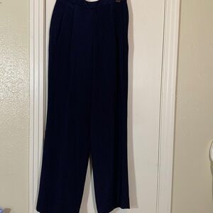 Carlisle Sport 100% Silk High Waisted Wide Leg Pants, 8